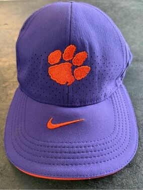 Nike Clemson Tigers Football Legacy 91 Sideline Team Issue Hat Adult OS Strap